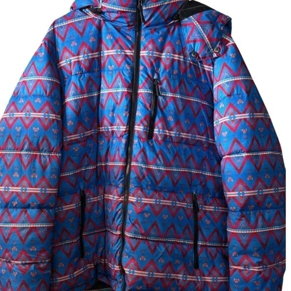 Club Room Mens Blue Water Resistant Hooded Winter Puffer Jacket Coat NWT - Picture 9 of 13